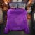 COBERTOR OVEJA JACQUARD MATRIMONIAL HAPPY HALLOWEEN MORADO