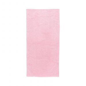 TOALLA MEGA RIZO RAYAS ROSA