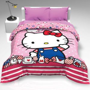 EDREDON DIGITAL SUSTENTABLE MATRIMONIAL HELLO KITTY