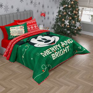 EDRECOLCHA MATRIMONIAL MICKEY MERRY NAVIDAD