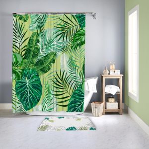 CORTINA DE BAÑO TROPICAL