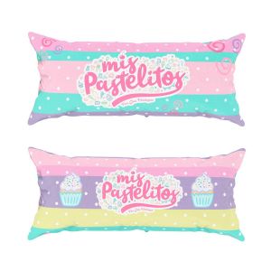 ALMOHADA SUPER JUMBO MIS PASTELITOS COLORES