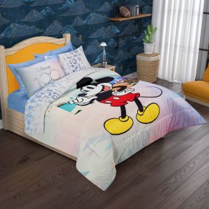 SET DE EDREDON MICROFIBRA MATRIMONIAL MICKEY DISNEY 100