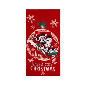 TOALLA PREMIUM MICKEY NAVIDAD ESFERA