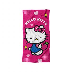 TOALLA PREMIUM HELLO KITTY FLOR