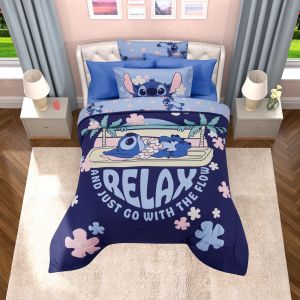 SET DE EDREDON MICROFIBRA MATRIMONIAL STITCH RELAX