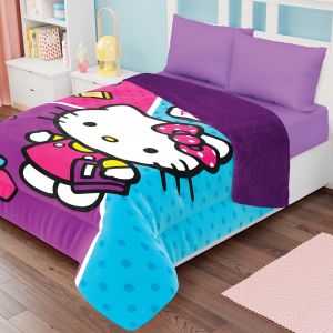 EDREDON SERENITY JUMBO INDIVIDUAL HELLO KITTY TRAVESURAS