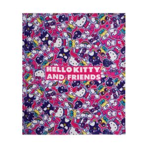 COBERTOR SERENITY FRAZADA HELLO KITTY FRIENDS
