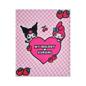 COBERTOR SERENITY FRAZADA KUROMI Y MY MELODY