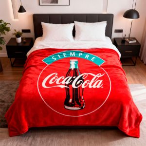 COBERTOR SERENITY MATRIMONIAL COCA-COLA SIEMPRE