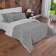 COBERTOR OVEJA JACQUARD MATRIMONIAL TREBOL GRIS