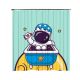 CORTINA DE BAÑO SPACE MAN CLEAN
