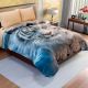 COBERTOR EXCEL QUEEN SIZE TIGRE BLANCO