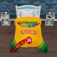 COBERTOR SERENITY MATRIMONIAL CRAYOLA PACK