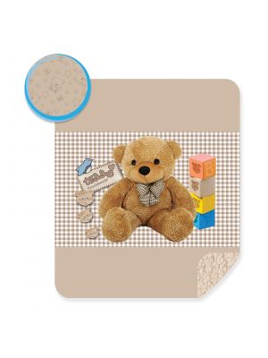 EDREDON SERENITY MICROGRABADO TEDDY BABY 1.10 M X 1.40 M