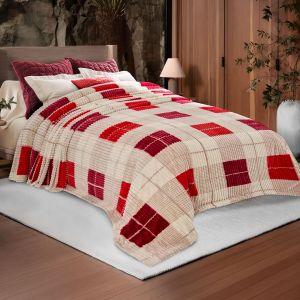 COBERTOR MICROJACQUARD MATRIMONIAL DERRY VINO