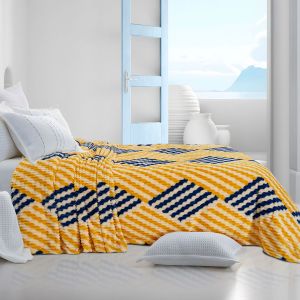 COBERTOR MICROJACQUARD MATRIMONIAL MAITE AZUL