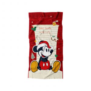 TOALLA MICKEY DEAR SANTA NAVIDAD