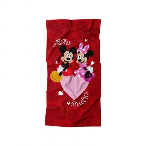 TOALLA MICKEY & MINNIE FLECHAZO