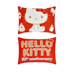 ALMOHADA REVERSIBLE HELLO KITTY 50 ANIVERSARIO 70 X 50