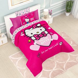 EDRECOLCHA MATRIMONIAL HELLO KITTY HEART