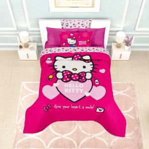 EDRECOLCHA INDIVIDUAL HELLO KITTY HEART
