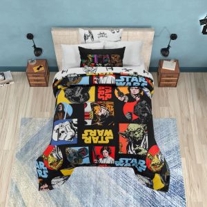 SET DE EDREDON MICROFIBRA MATRIMONIAL STAR WARS COMIC