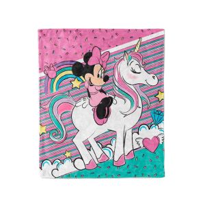 COBERTOR EXCEL FRAZADA BABY  MINNIE UNICORNIO