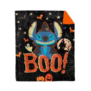 EDREDON SERENITY JUMBO FRAZADA  HALLOWEEN STITCH  BOO