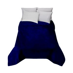COBERTOR SERENITY MATRIMONIAL LISO AZUL