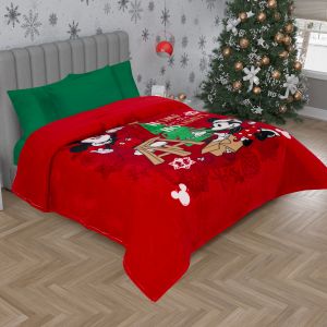 COBERTOR SERENITY MATRIMONIAL MICKEY CHRISTMAS HOME