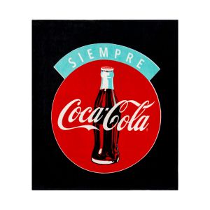 COBERTOR SERENITY FRAZADA COCA-COLA SIEMPRE BLACK