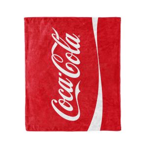 COBERTOR SERENITY FRAZADA COCA-COLA RED